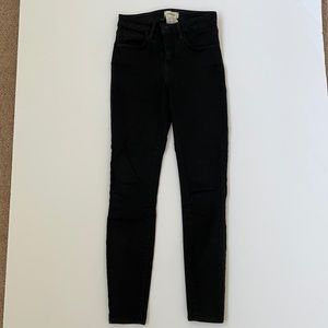 Lagence black margot highrise skinny jeans 24